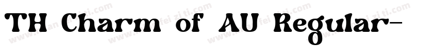 TH Charm of AU Regular字体转换